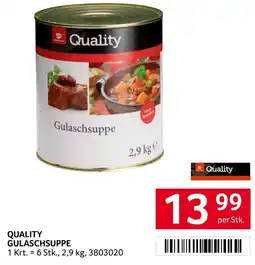 Transgourmet Quality Gulaschsuppe Angebot