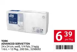 Transgourmet Tork Advanced Servietten Angebot