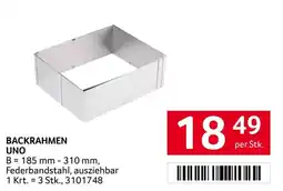 Transgourmet Backrahmen Uno Angebot