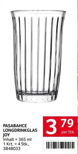 Transgourmet Pasabahce Longdrinkglas Joy Angebot