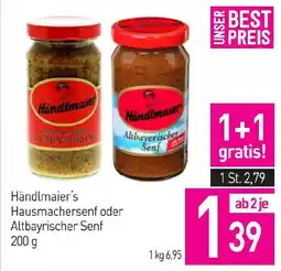 Sutterlüty Händlmaier's Hausmachersenf oder Altbayerischer Senf Angebot
