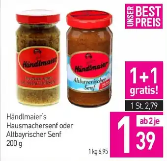 Sutterlüty Händlmaier's Hausmachersenf oder Altbayerischer Senf Angebot