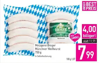 Sutterlüty Metzgerei Broger Münchner Weißwurst Angebot