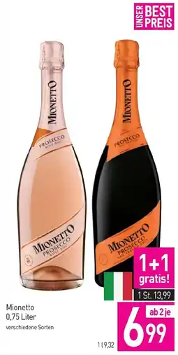 Sutterlüty Mionetto Prosecco Angebot