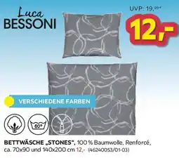 Möbelix Luca Bessoni Bettwäsche „Stones“ Angebot