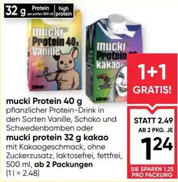 Maximarkt mucki Protein 40 g Angebot
