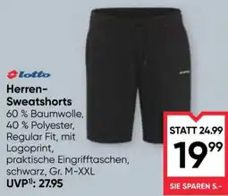 Maximarkt Lotto Herren-Sweatshorts Angebot