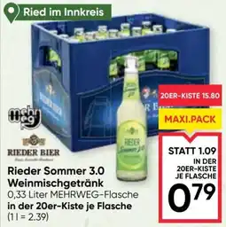 Maximarkt Rieder Sommer 3.0 Weinmischgetränk Angebot