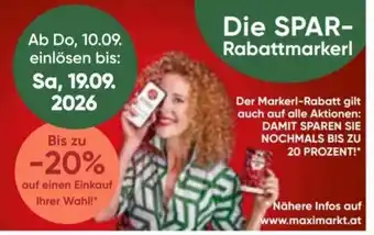 Maximarkt Die SPAR-Rabattmarkerl Angebot