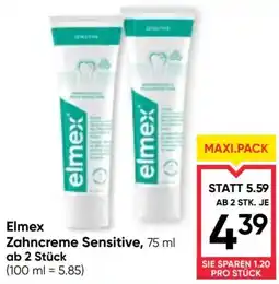 Maximarkt Elmex Zahncreme Sensitive Angebot