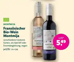 Denn's Biomarkt Französischer Bio-Wein Montmija Angebot