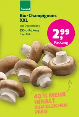 Denn's Biomarkt Bioland Bio-Champignons XXL Angebot
