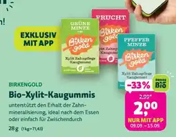 Denn's Biomarkt Birkengold Bio-Xylit-Kaugummis Angebot