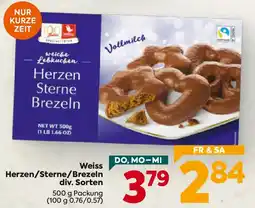 Billa Weiss Herzen/Sterne/Brezeln Angebot