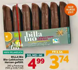 Billa BILLA Bio Bio-Lebkuchen Herzen gefüllt Angebot