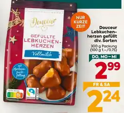 Billa Douceur gefüllte Lebkuchen-Herzen Vollmilch Angebot