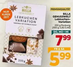 Billa Billa Genusswelt Lebkuchen-Variation Angebot