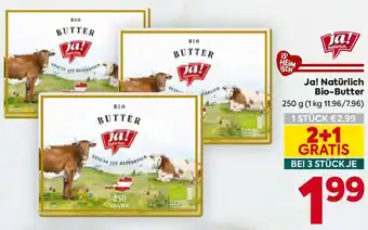 Billa Ja! Natürlich Bio-Butter Angebot