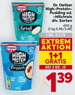 Billa Dr. Oetker High Protein Pudding od. -Milchreis Angebot