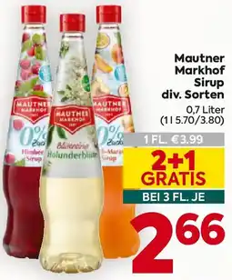 Billa Mautner Markhof Sirup Angebot
