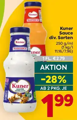 Billa Kuner Sauce Angebot