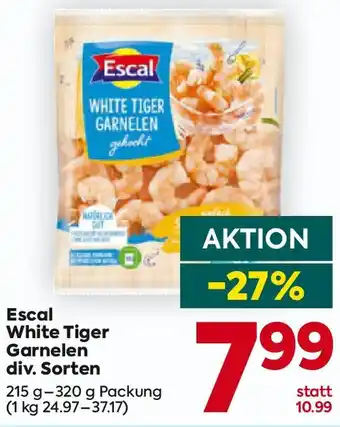 Billa Escal White Tiger Garnelen Angebot