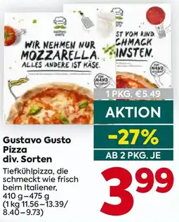 Billa Gustavo Gusto Pizza Angebot