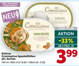 Billa Cremissimo Löffelzarter Genuss Walnuss Angebot