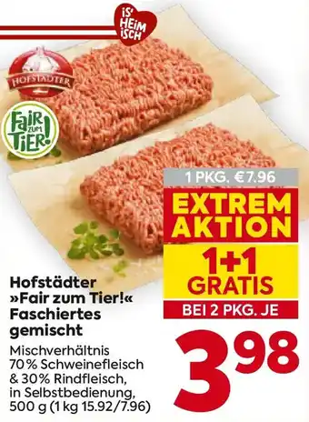 Billa Hofstädter »Fair zum Tier!« Faschiertes gemischt Angebot