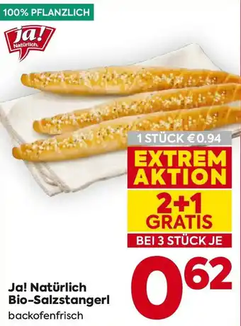 Billa Ja! Natürlich Bio-Salzstangerl Angebot