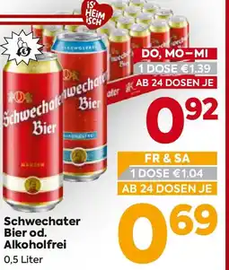 Billa Schwechater Bier od. Alkoholfrei Angebot