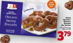 Billa Weiss Herzen Sterne Brezeln Angebot