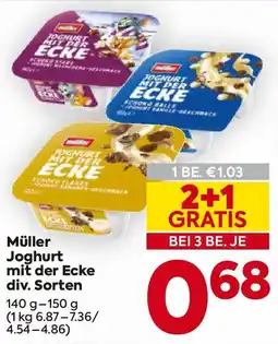 Billa Müller Joghurt mit der Ecke Angebot