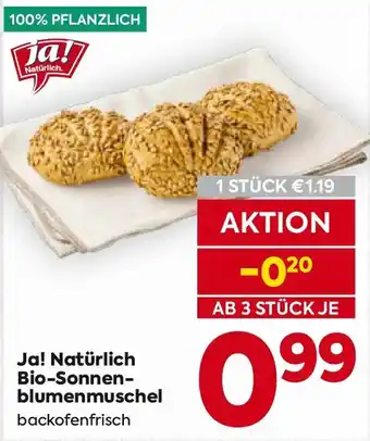 Billa Ja! Natürlich Bio-Sonnenblumenmuschel Angebot