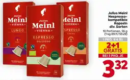 Billa Julius Meinl Nespresso-kompatible Kapseln Angebot