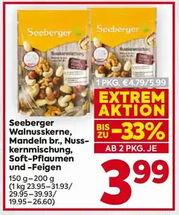 Billa Seeberger Walnusskerne, Mandeln br., Nusskernmischung, Soft-Pflaumen und -Feigen Angebot