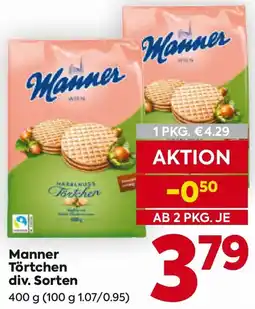 Billa Manner Törtchen Angebot