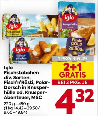 Billa Iglo Fischstäbchen Angebot