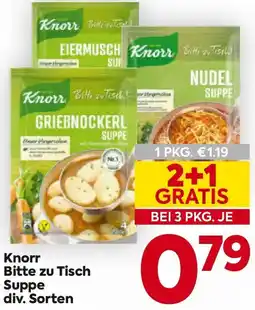Billa Knorr Bitte zu Tisch Suppe Angebot
