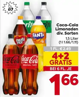 Billa Coca-Cola Limonaden Angebot