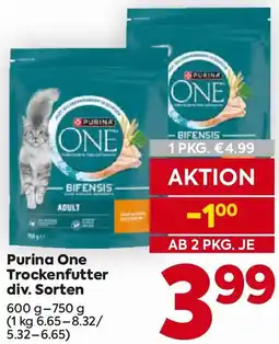 Billa Purina One Trockenfutter Angebot