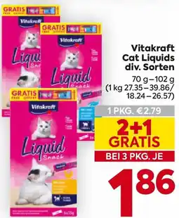 Billa Vitakraft Cat Liquids Angebot