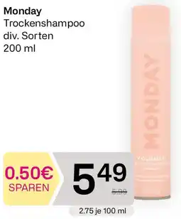 Bipa Monday Trockenshampoo Angebot