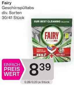Bipa Fairy Geschirrspültabs Angebot