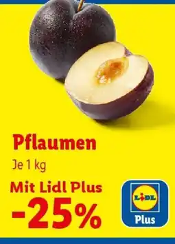 Lidl Pflaumen Angebot