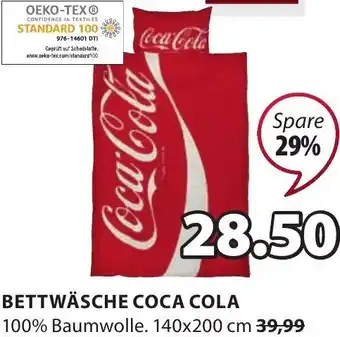 JYSK Bettwäsche Coca Cola 140x200 cm Angebot