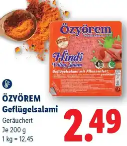 Lidl Özyörem Geflügelsalami Angebot