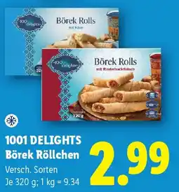 Lidl 1001 Delights Börek Röllchen Angebot