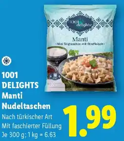 Lidl 1001 Delights Manti Nudeltaschen Angebot