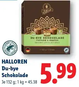 Lidl Hallore Du-by Schokolade Angebot
